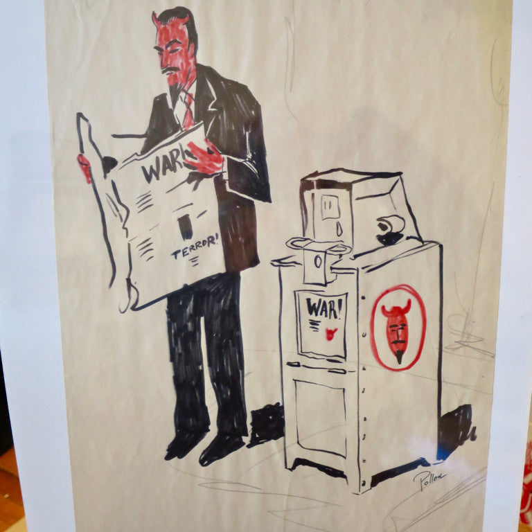 All The Shit War Newspaper Red Business Devil Concept