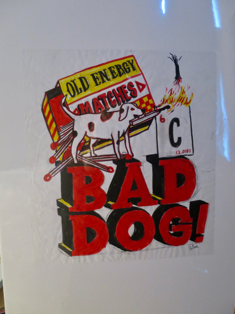 Bad Dog OG Pencil & Marker Sketch