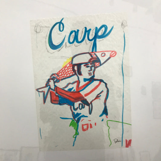 Phish OG Chicago '94 Baseball Card Concept Sketch - Carp