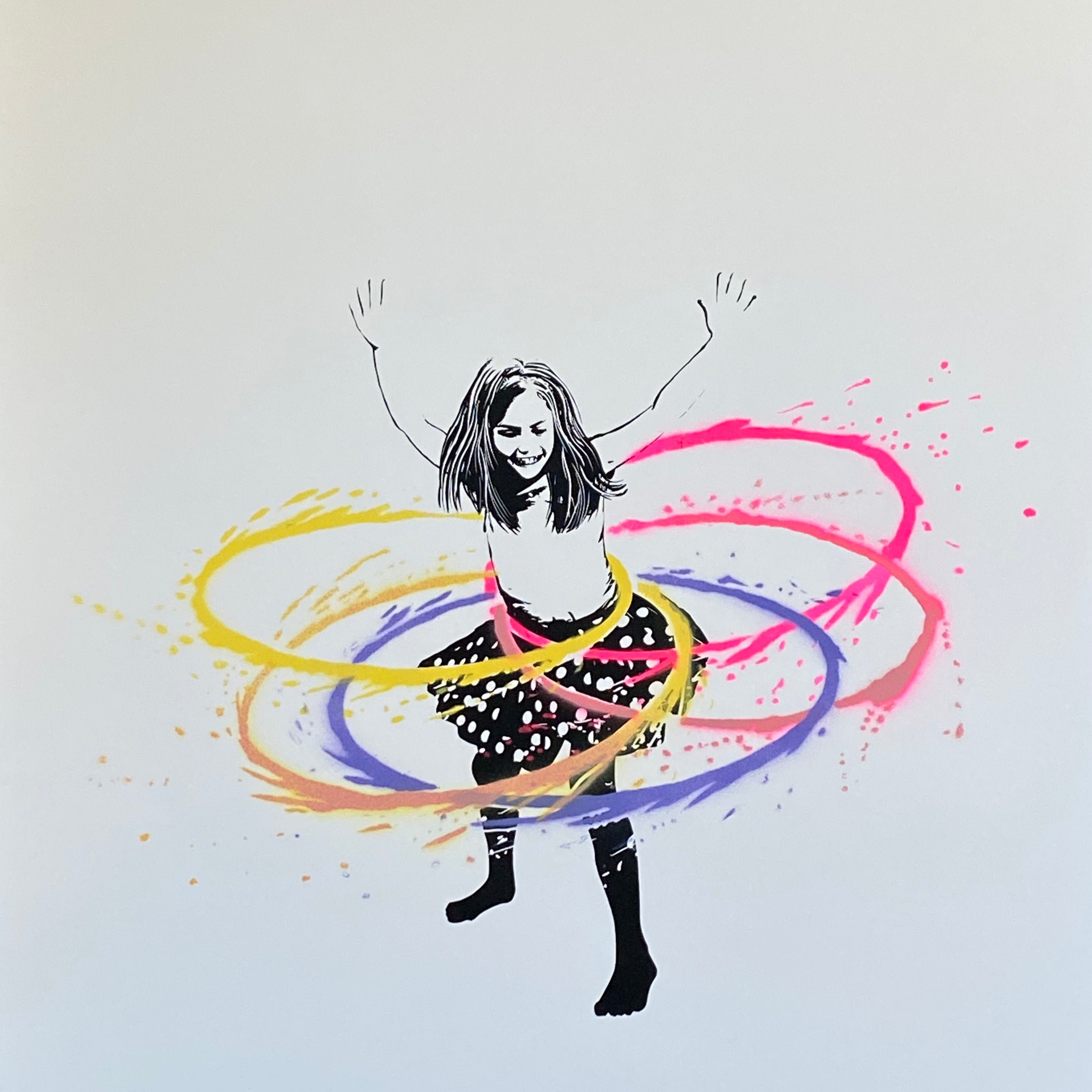 Ubik "Hula Hoop" Hand Sprayed Variant