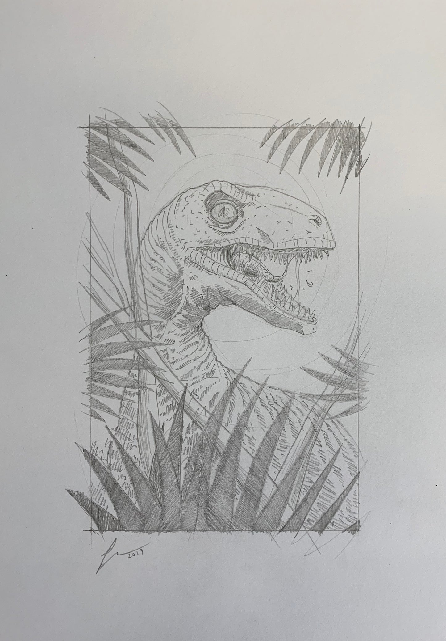 Florey "Jurassic Park Concept Sketch"