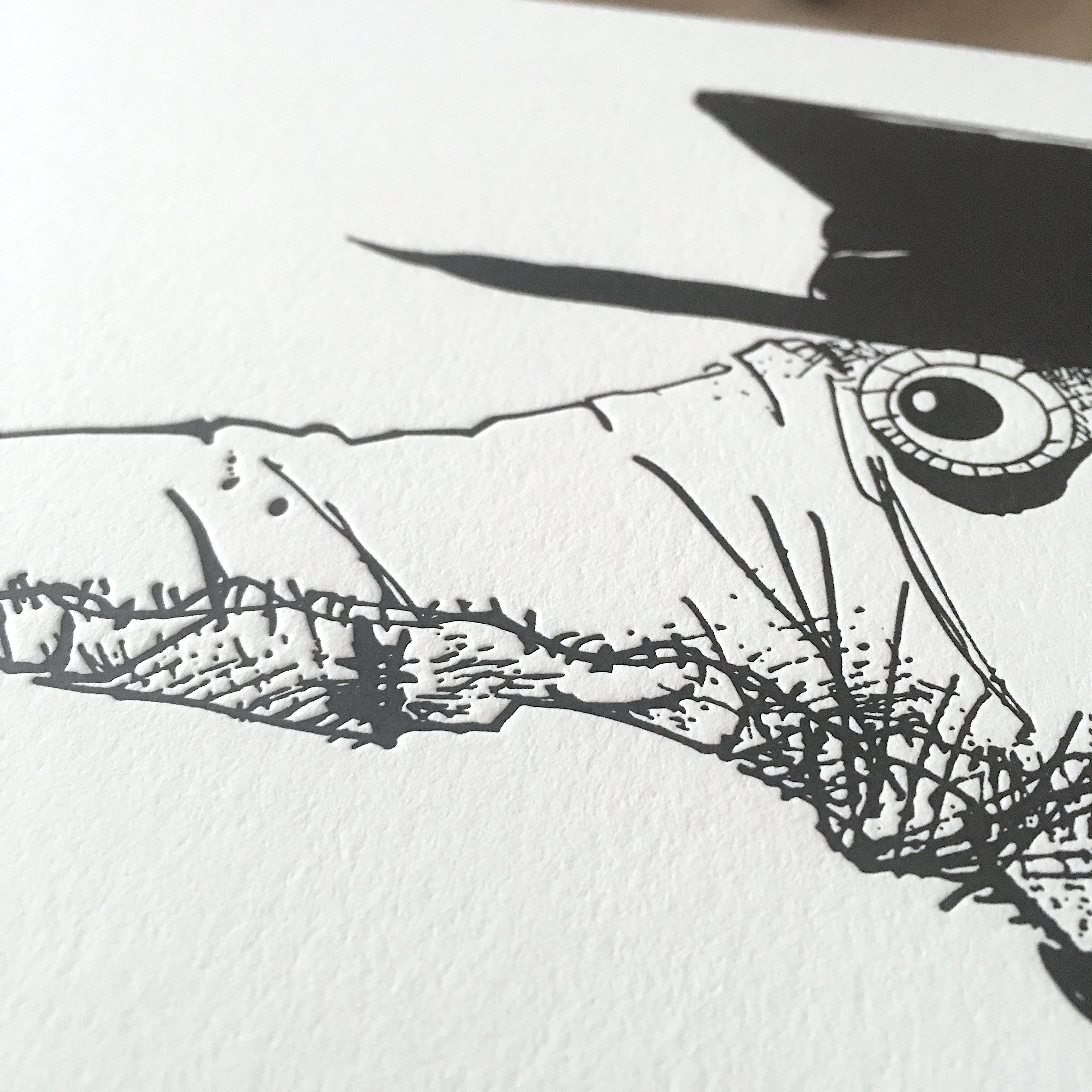Joey Feldman "The Good Plague Doctor" Letterpress