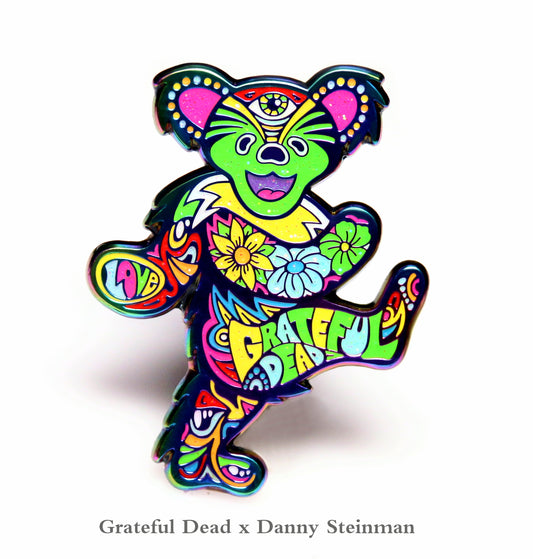 Danny Steinman "Grateful Dead Resident Bear #1" Double Rainbow Pin