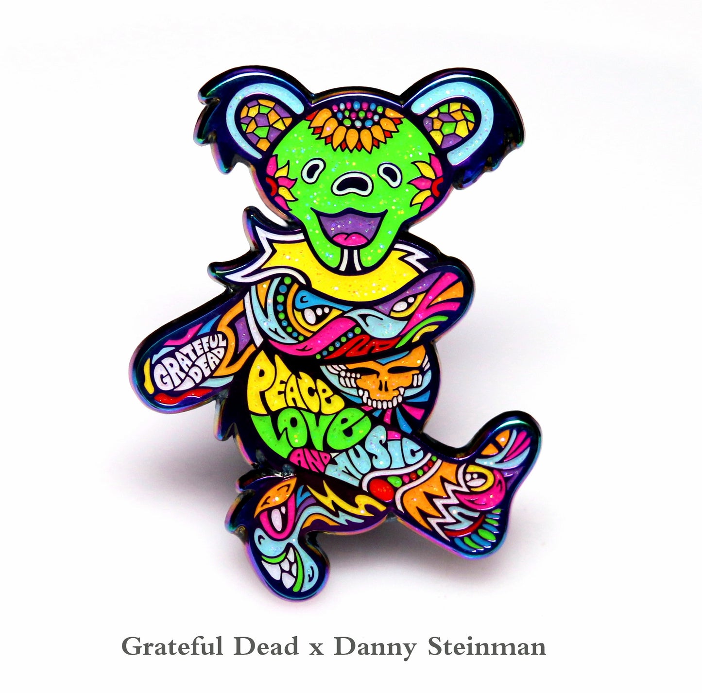 Danny Steinman "Grateful Dead Resident Bear #3" Double Rainbow Pin