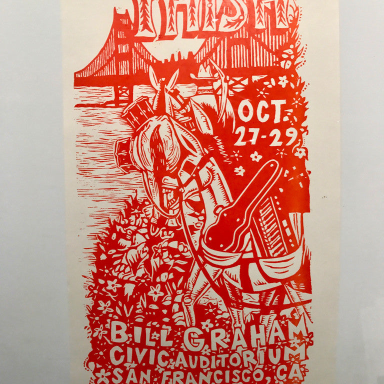 Phish Bill Graham 2014 Rare 1-color Orange Registration Proof