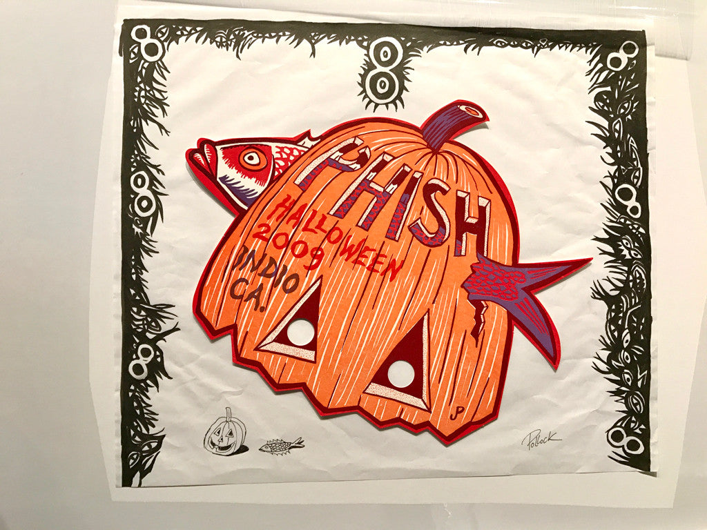 Jim Pollock "Phish Indio '09 OG Marker Border" Sketch + Offset Mask
