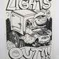 Phish Lights Out '96 Shirt Design 11x15 Proof on thin stock