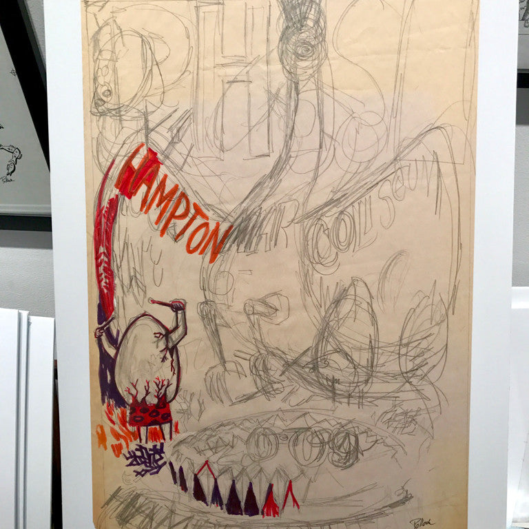 Phish Hampton OG Concept Pencil & Marker Sketch