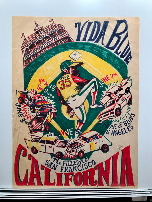 2004 Vida Blue OG Marker Concept Sketch with Vida Pitching