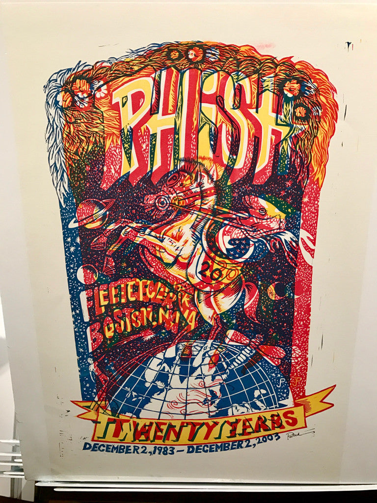 Phish Boston '03 20th Anniversary Rare 3-color Test Print