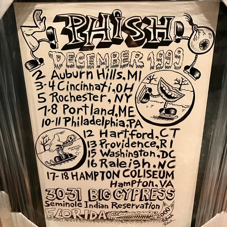 Phish December '99 Tour Shirt Back w/ Cypress date - B frame