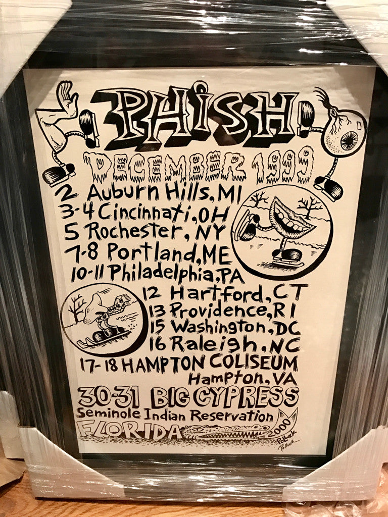 Phish December '99 Tour Shirt Back w/ Cypress date - B frame