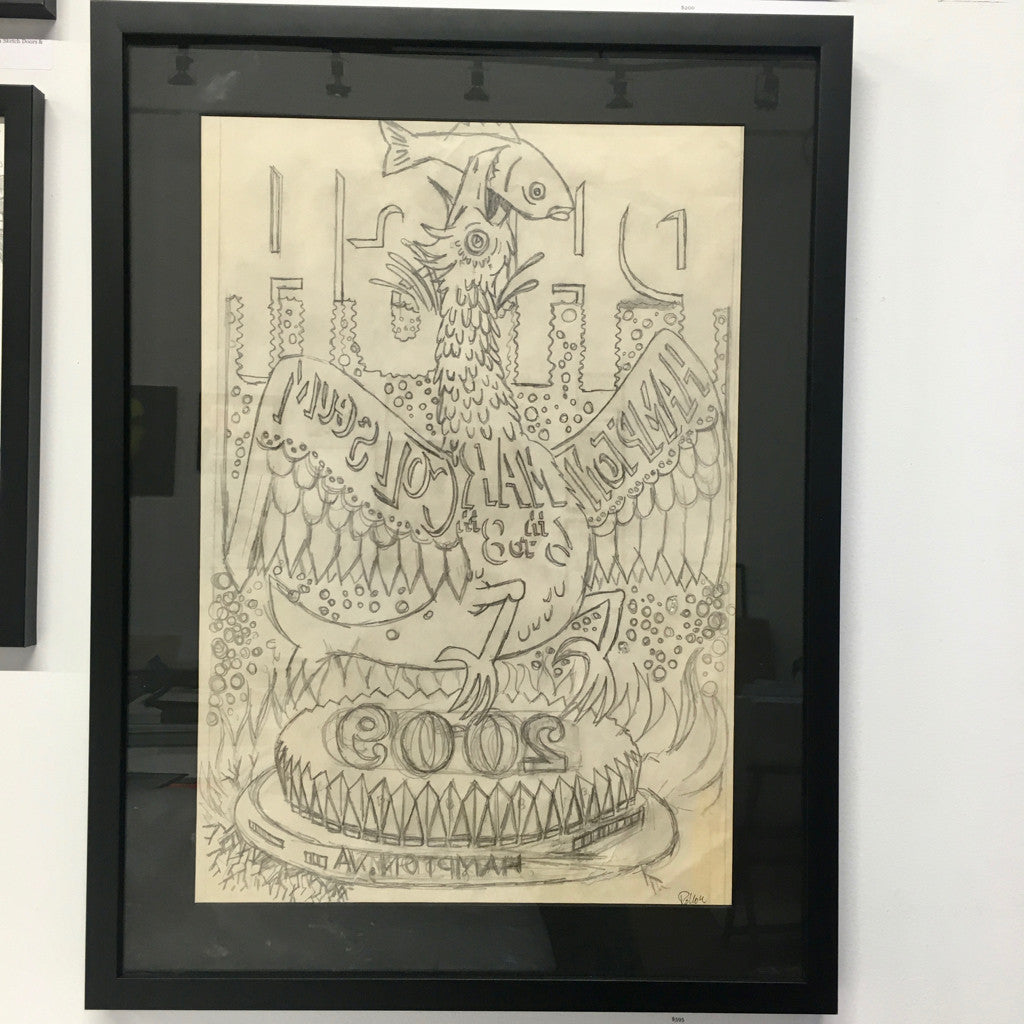 Phish Hampton '09 OG Pencil Transfer Sketch