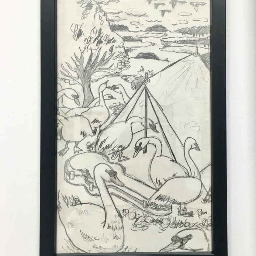 10,000 Lakes '06 Swans + Tent OG Transfer sketch