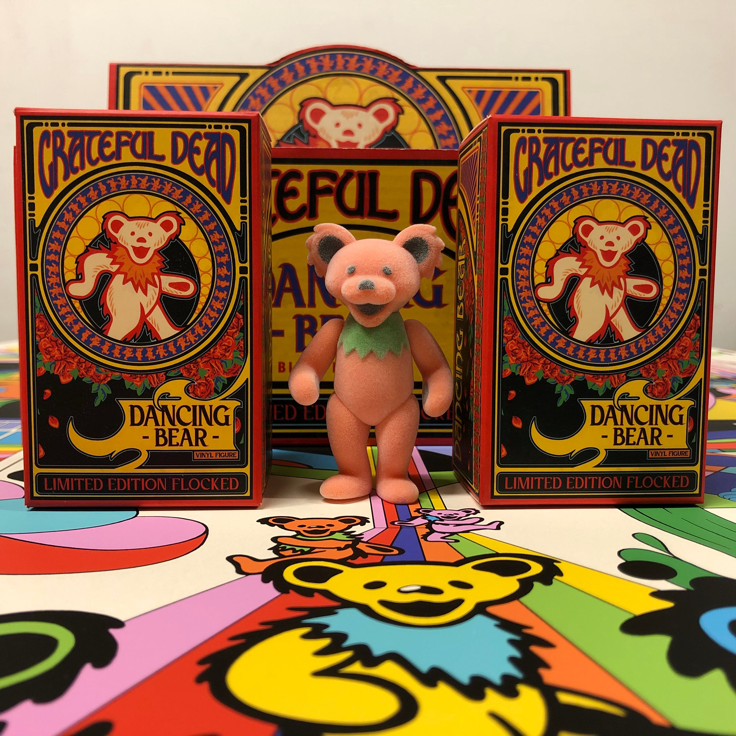 GRATEFUL DEAD - Dancing Bears - Flocked Variant