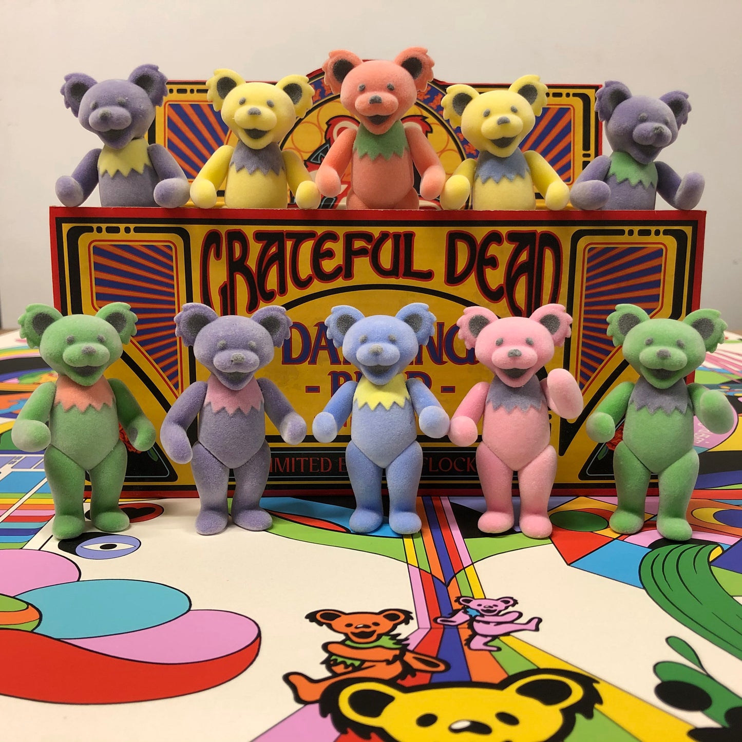 GRATEFUL DEAD - Dancing Bears - Flocked Variant