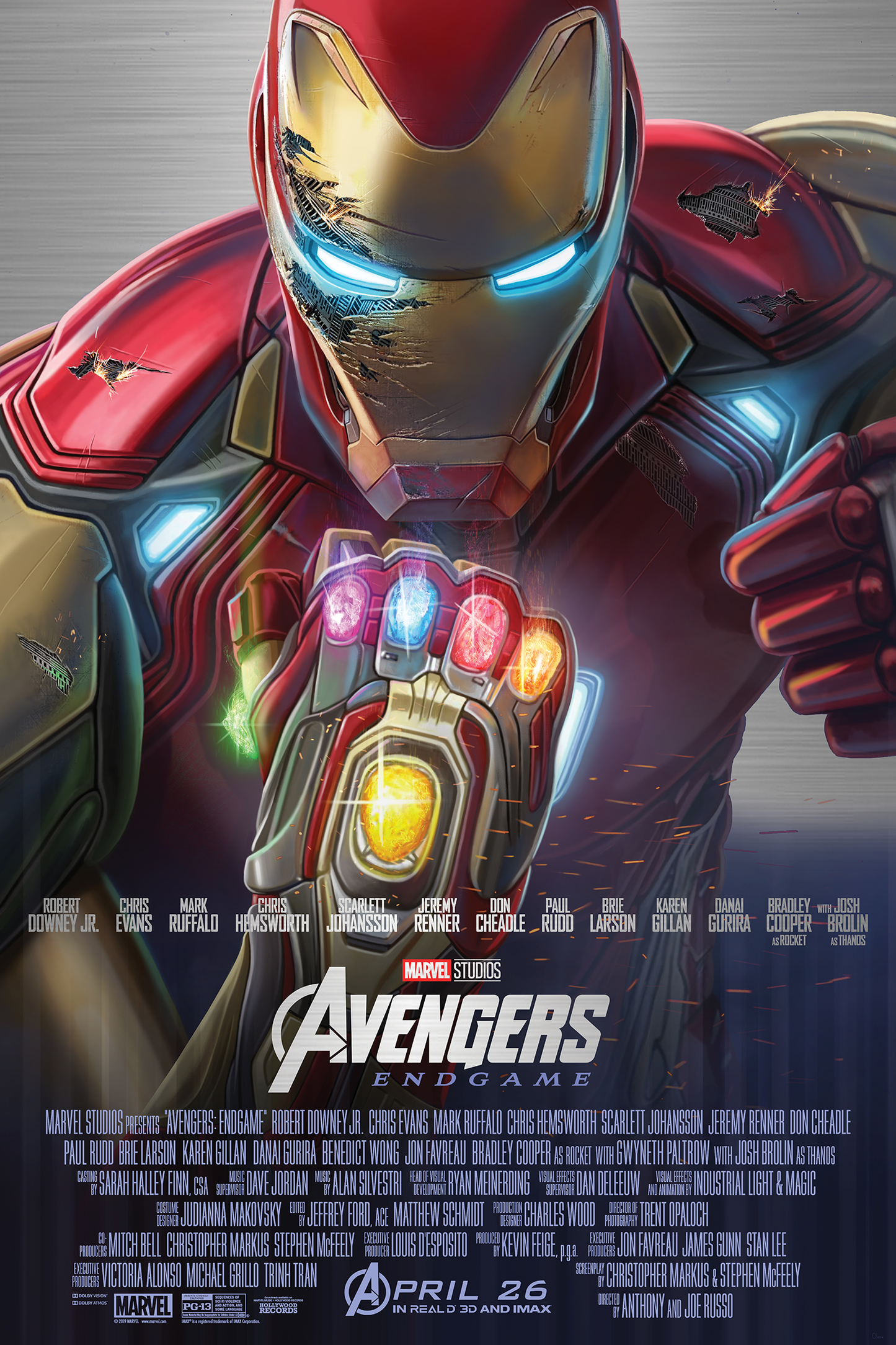 Pablo Olivera "Avengers: Endgame" Aluminum Print