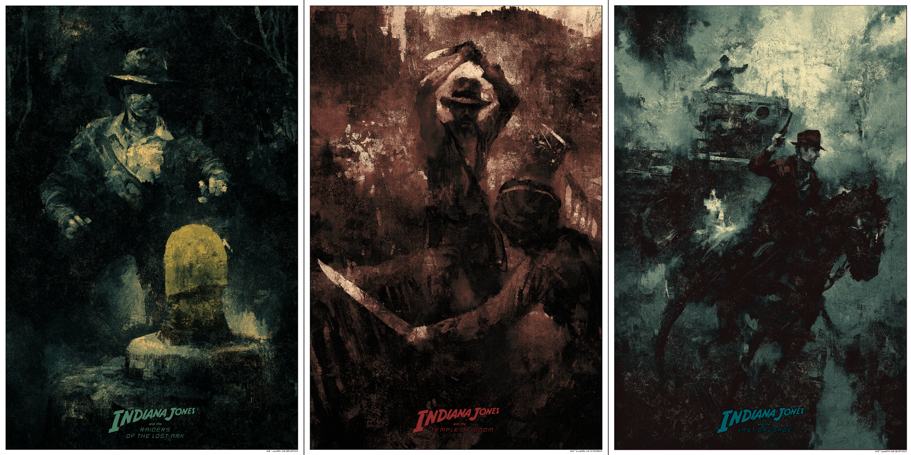 Karl Fitzgerald "Indiana Jones Trilogy" Variant SET