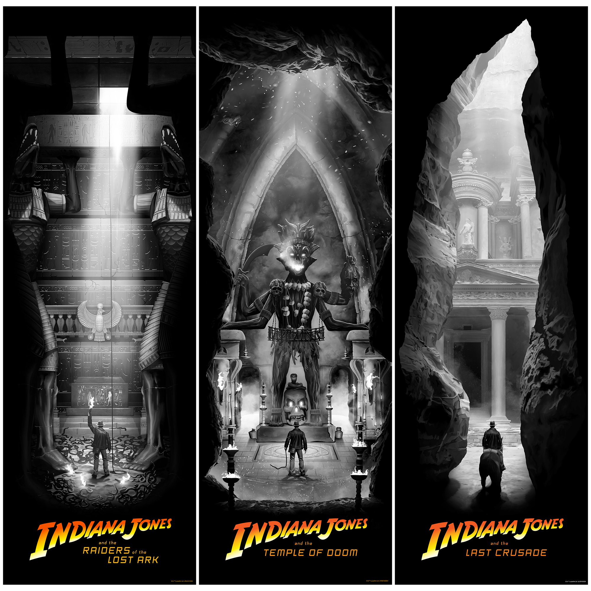 Ben Harman "Indiana Jones Trilogy" Variant SET