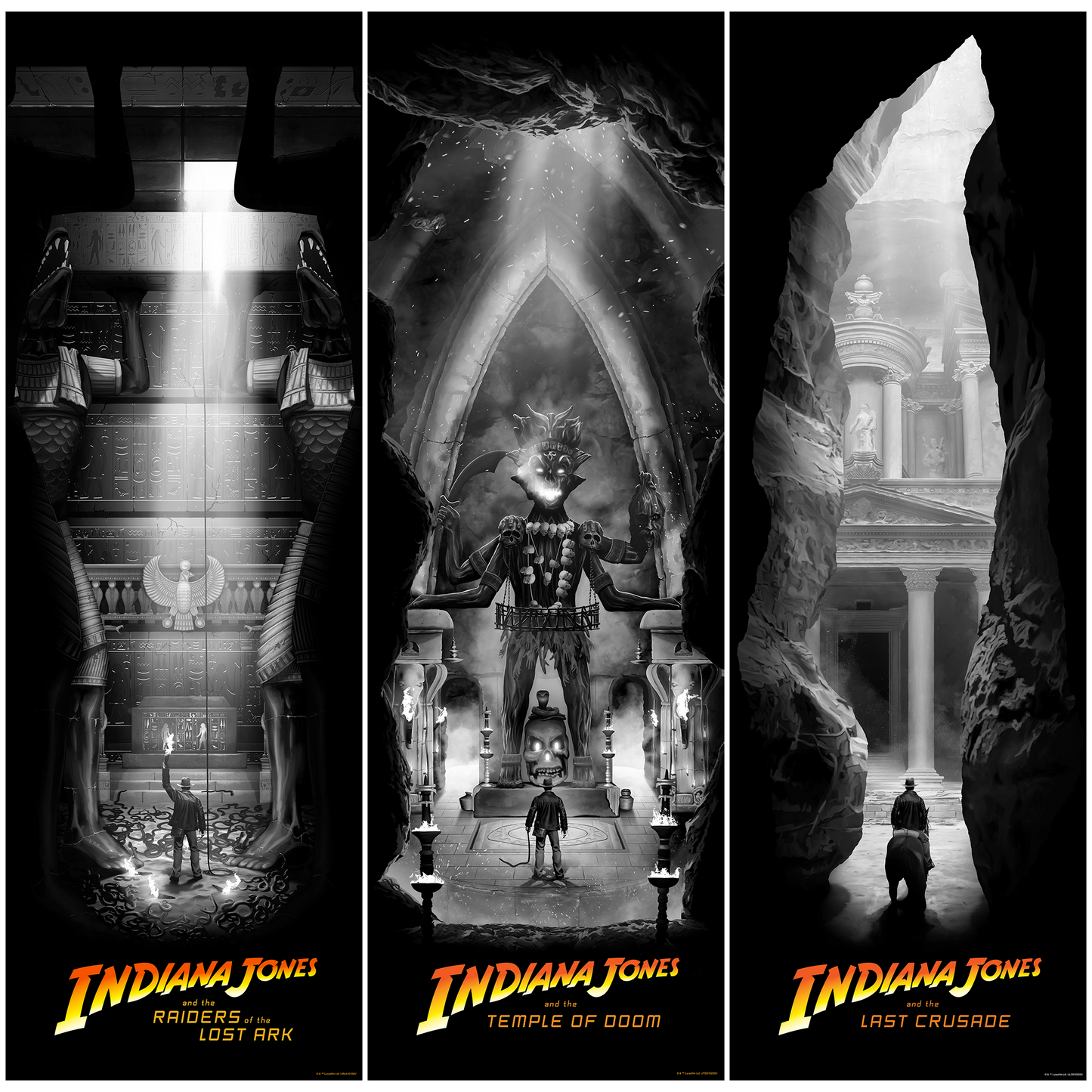 Ben Harman "Indiana Jones Trilogy" Variant SET