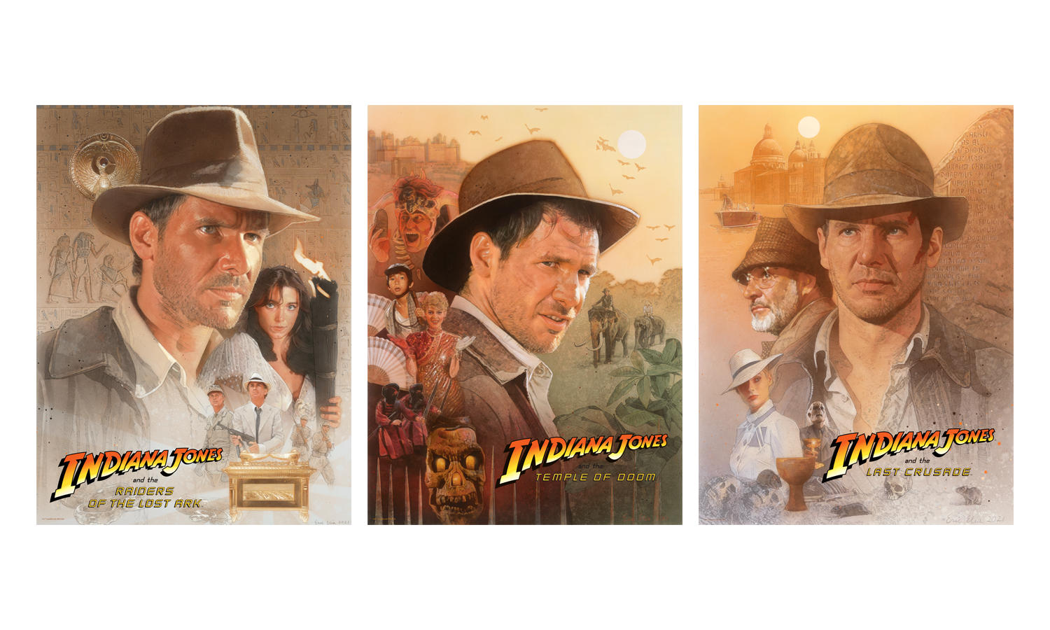 Eric Elia "Indiana Jones Trilogy" SET