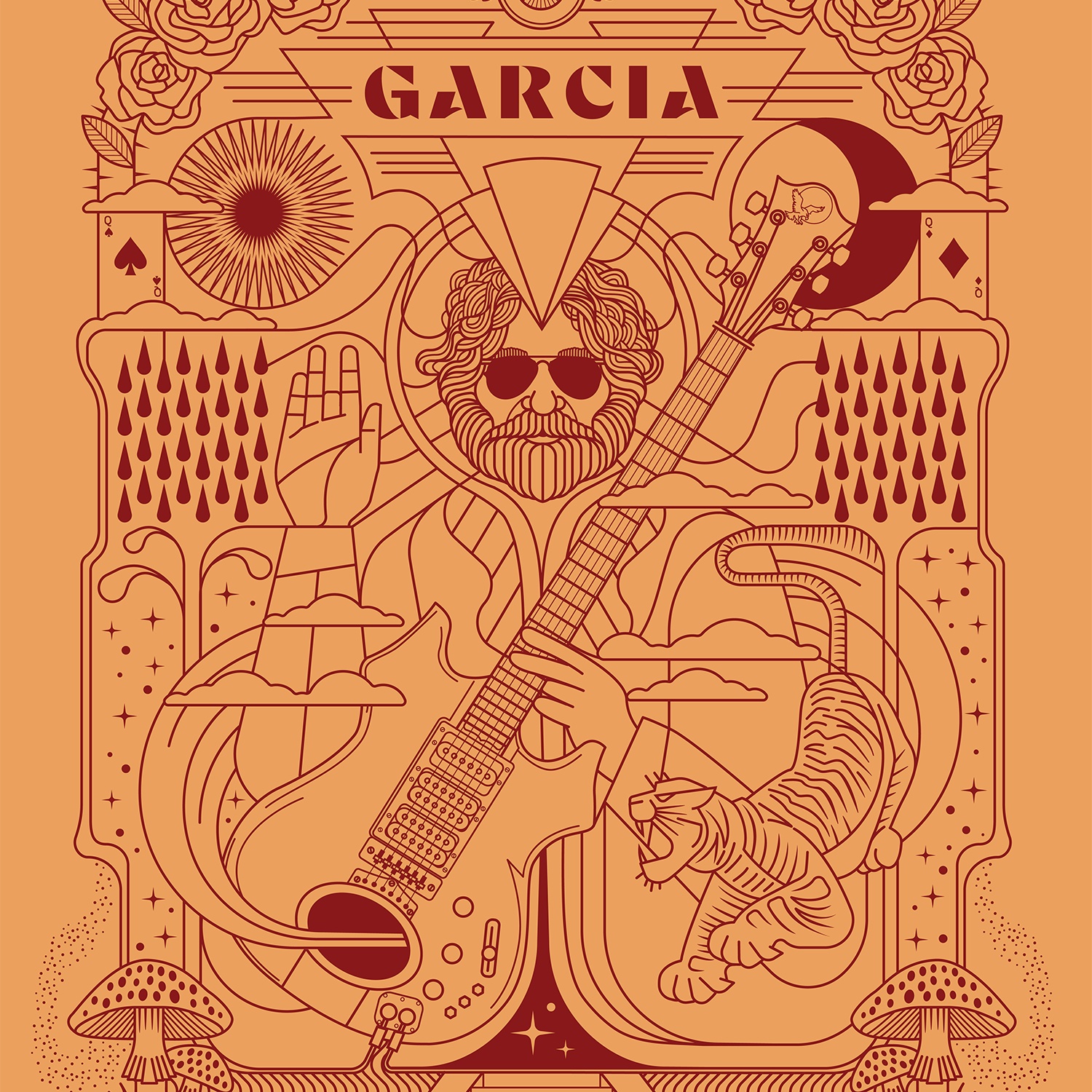 Brian Steely "Jerry Garcia" Variant A