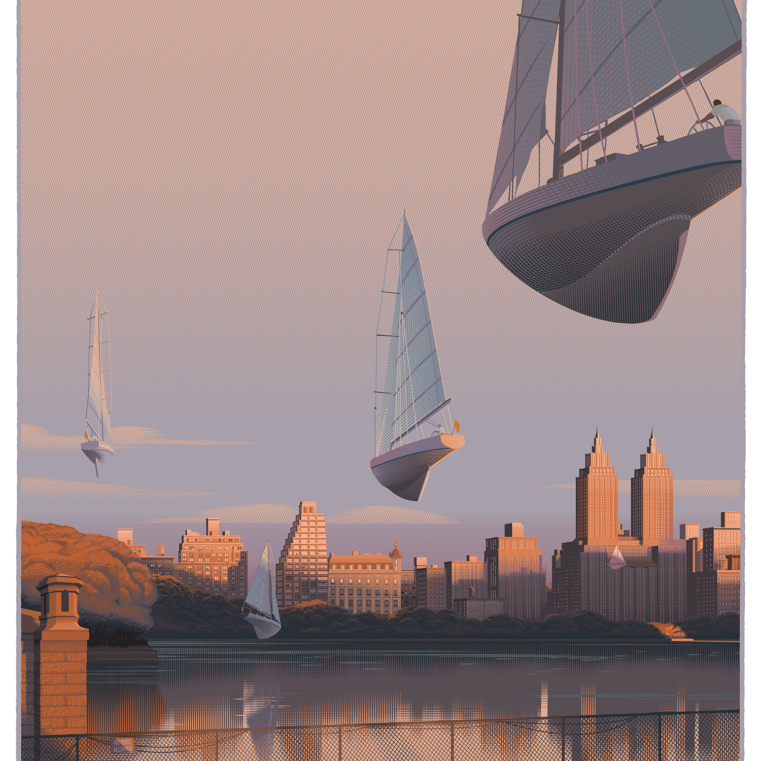 Laurent Durieux "The Travelers" Screen Print