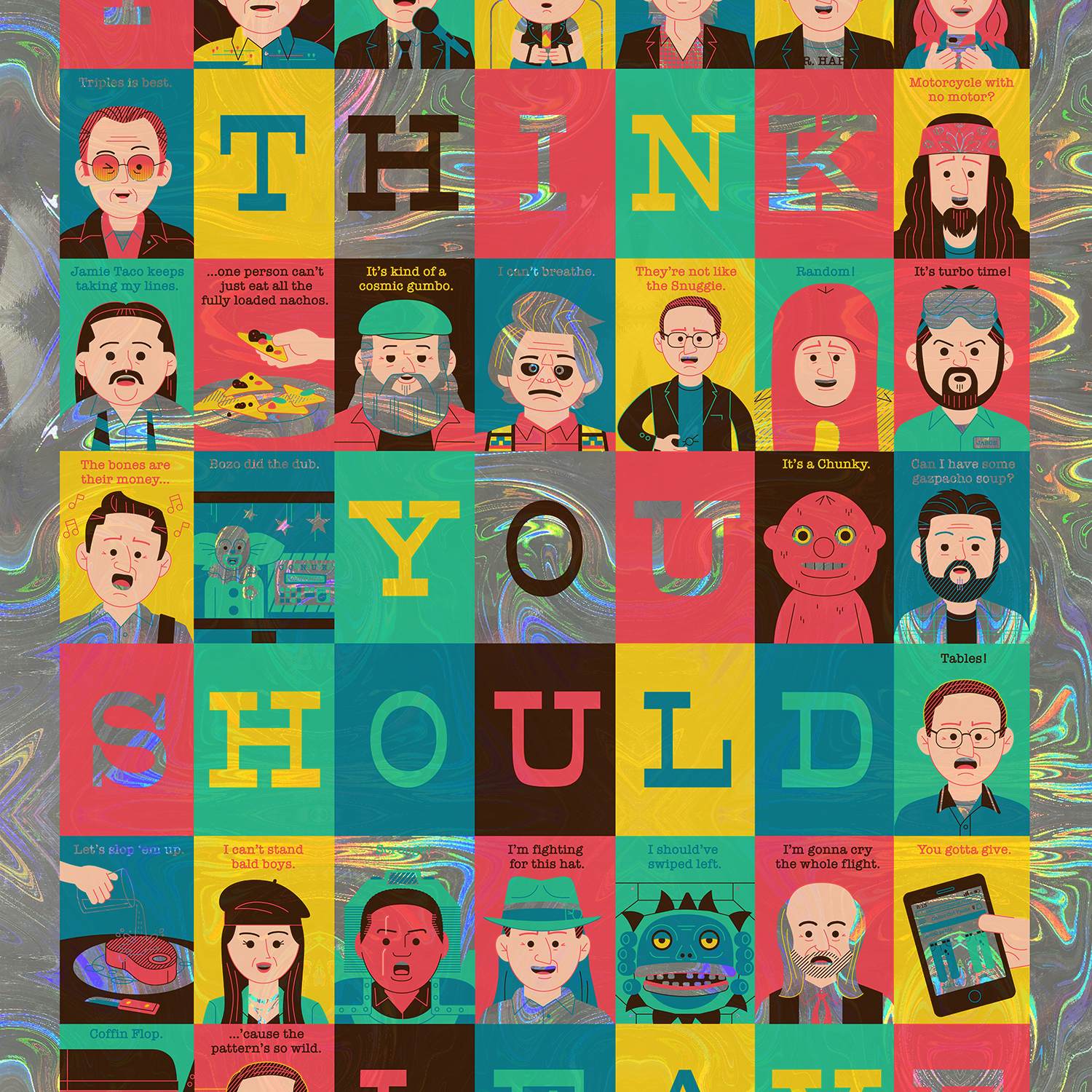 Dave Perillo "I Think You Should Leave" Dan Flashes Foil Variant