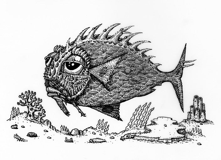 David Welker "Lonious Fish" Letterpress Variant