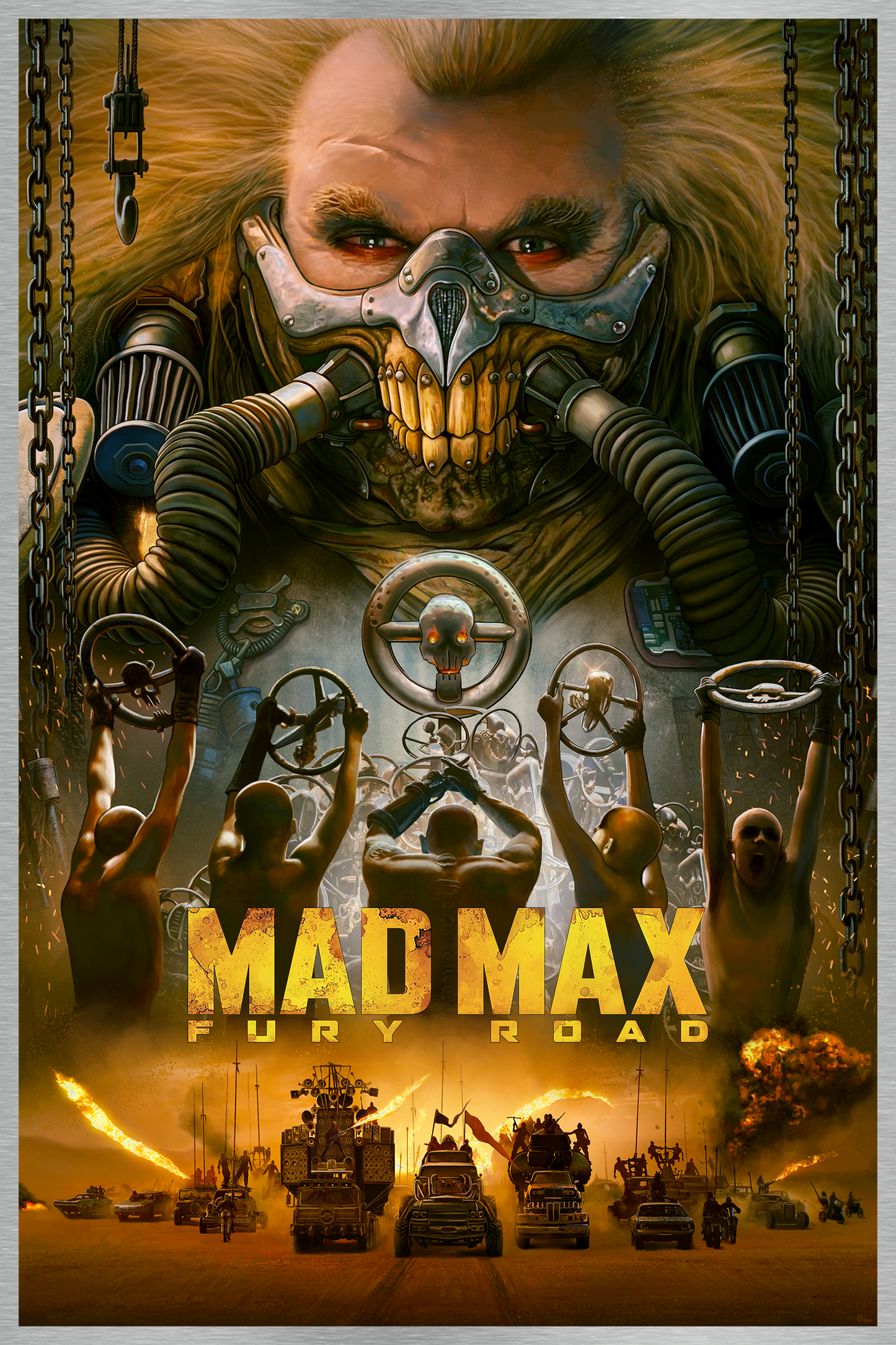 Pablo Olivera "Mad Max: Fury Road" Aluminum Print