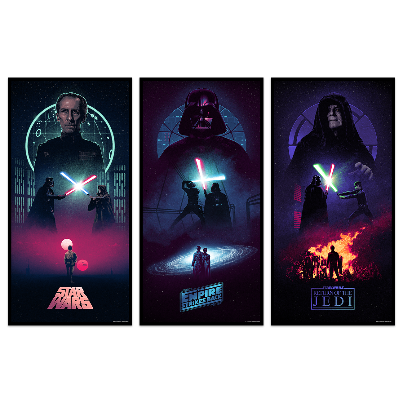 Marko Manev "Star Wars Trilogy" Variant SET