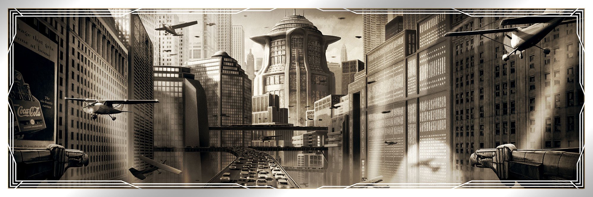 Pablo Olivera "Metropolis" Sepia Foil - AP