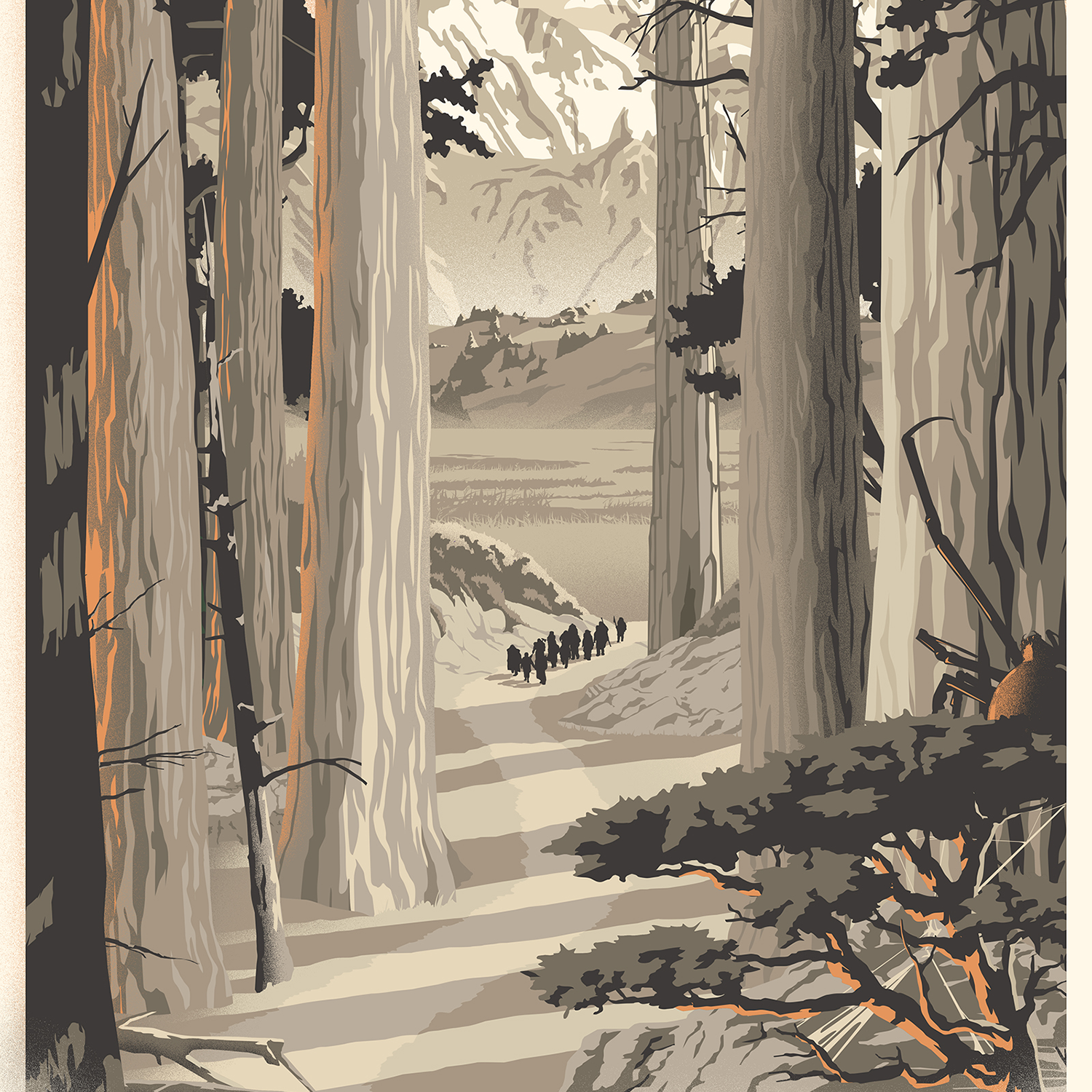 Steve Thomas "The Lord of the Rings Travel Posters" SET