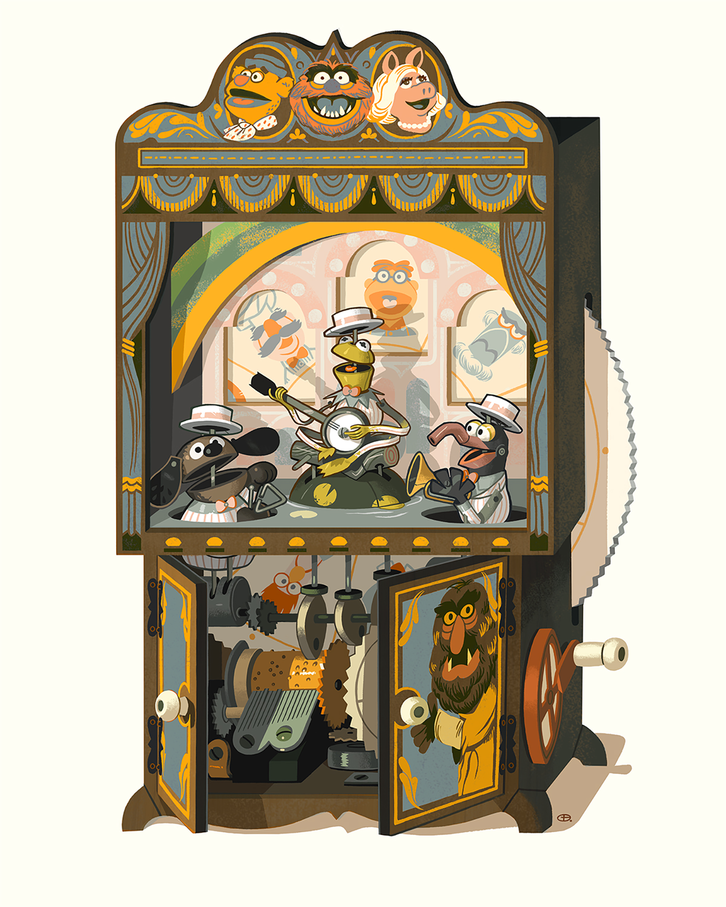 Glen Brogan "Muppet Music Box" Variant