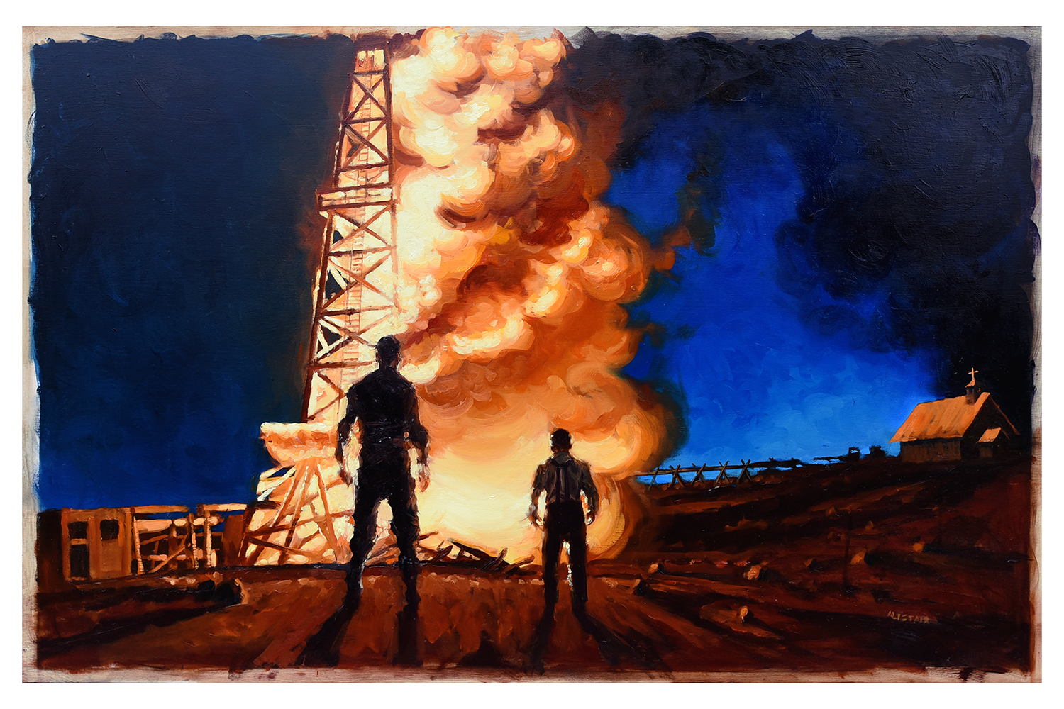 Alistair Little "Oil Fire"