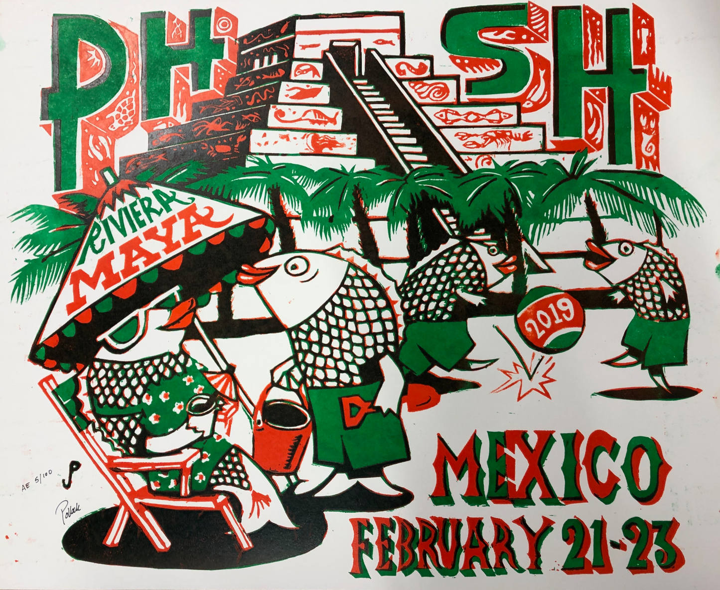 Jim Pollock "Phish Mexico - 2019 " Lottery Entry