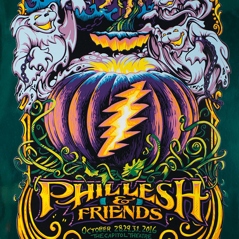 AJ Masthay "PHIL-O-WEEN" Green Mirror Foil