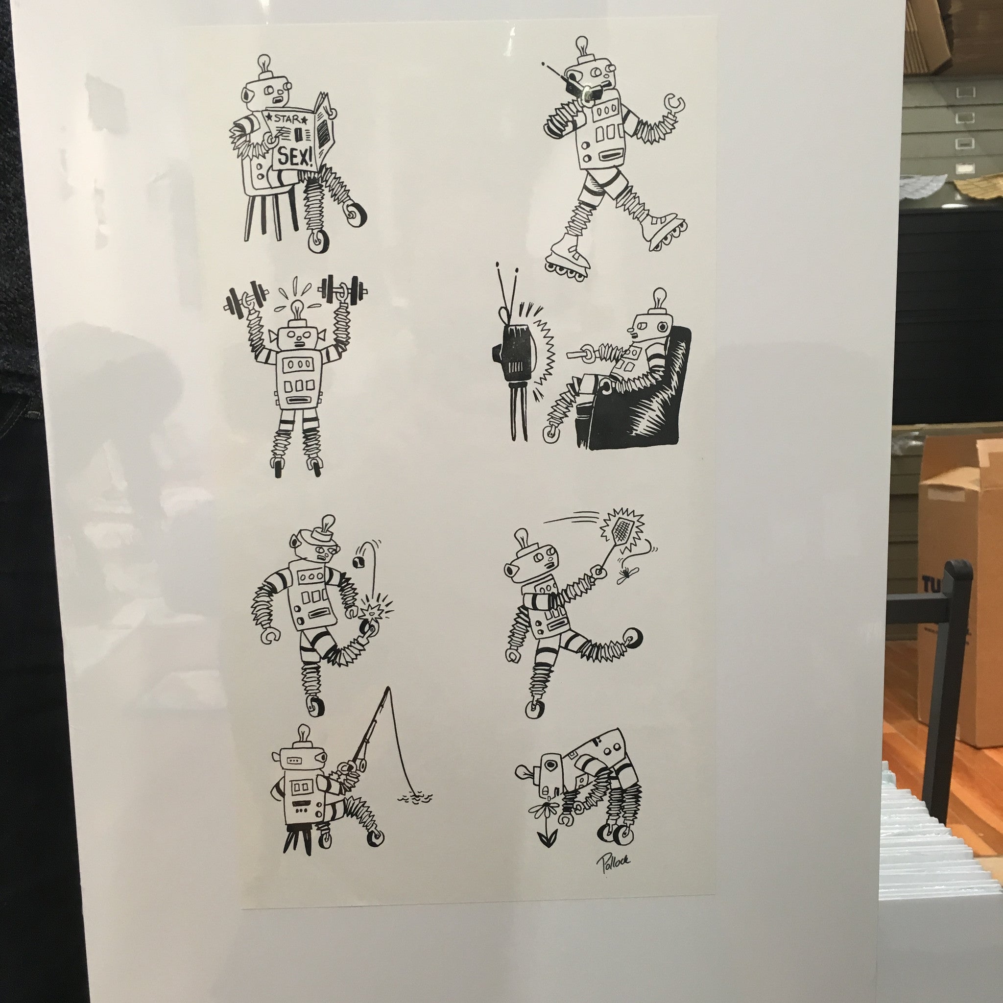 Phish Robots from 1999 Mail Order Tickets on one Proof
