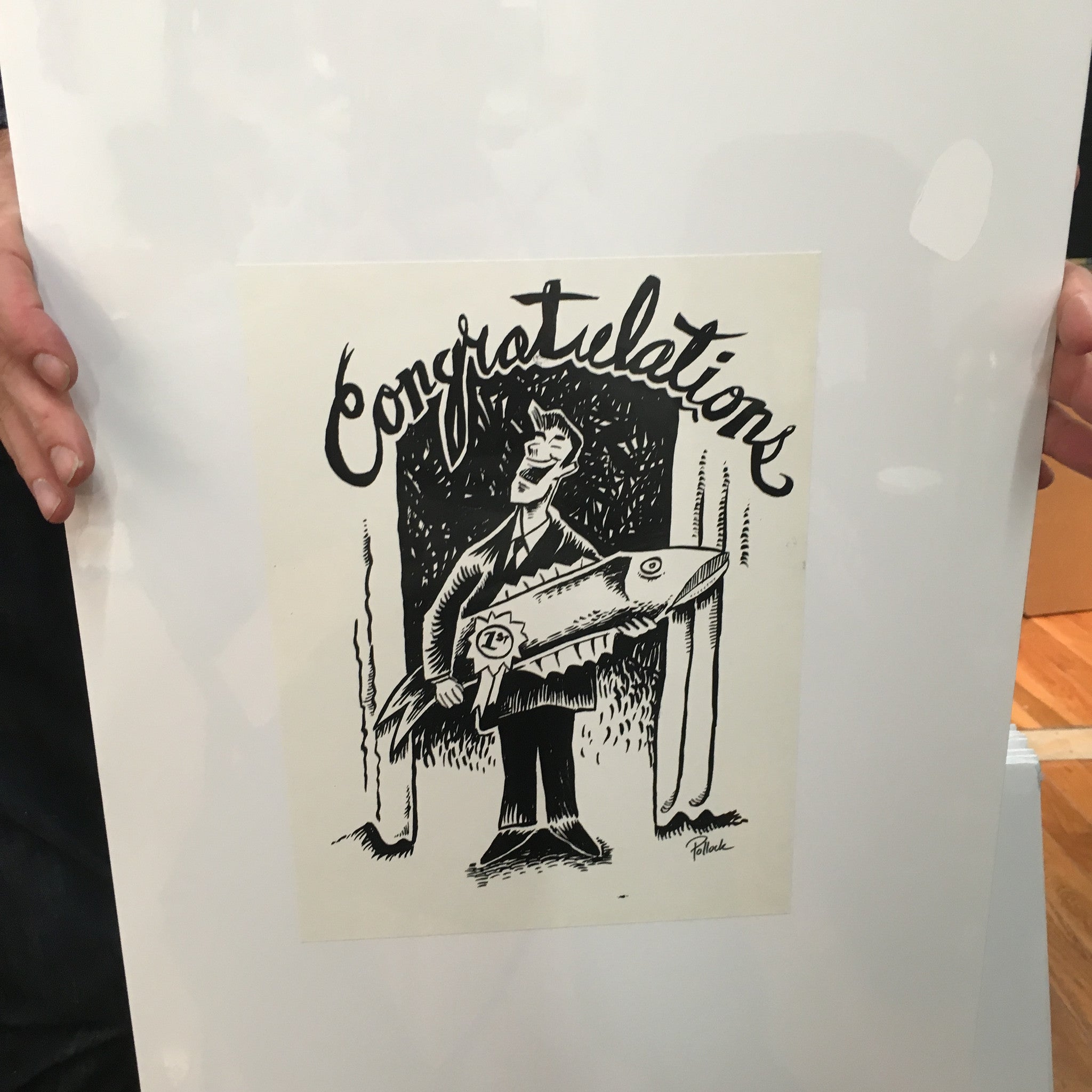Phish 1994 Congratulations With Fish (2000 postcard) Proof