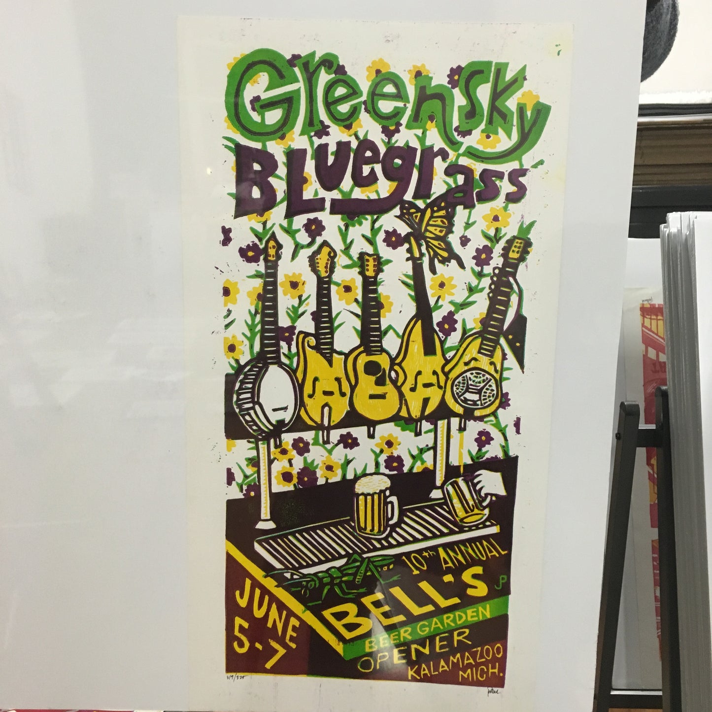 Greensky Bluegrass Bell's Beer Garden print
