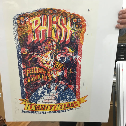 Phish Boston '03 20th Anniversary Rare 3-color Test Print