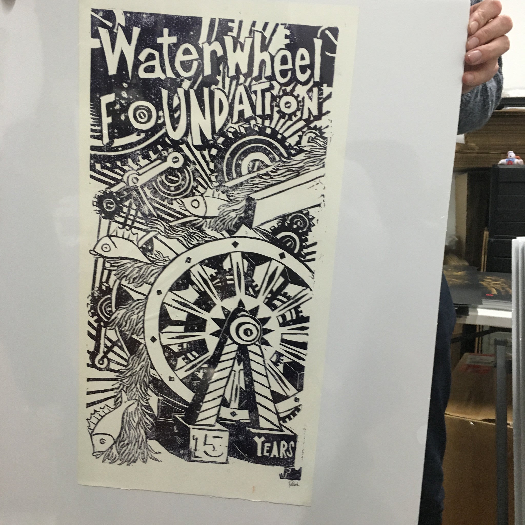 Phish Waterwheel Bill Graham 2012 SF 15th Anniversary Rare 1-color black registration proof