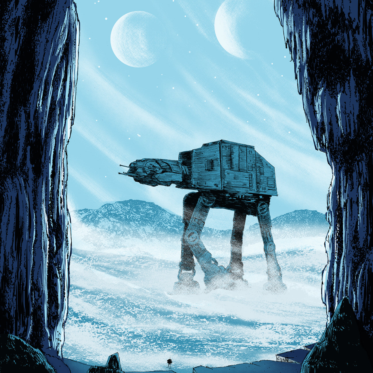 Matt Saunders "3 Moons (The Empire Strikes Back)"