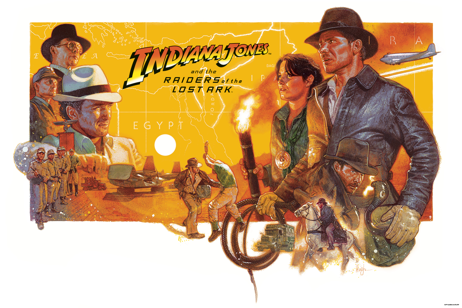 Hugh Fleming "Adventure Map (Indiana Jones and the Raiders of the Lost Ark)"