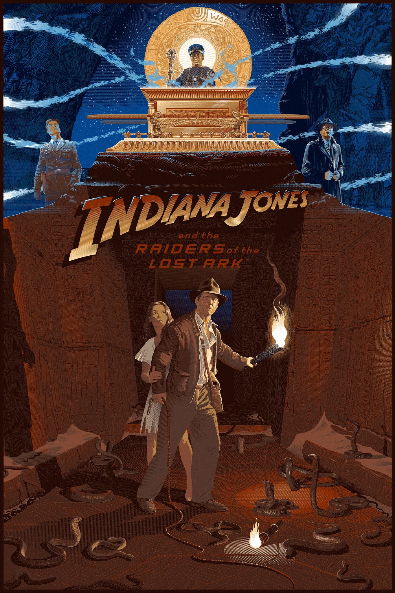Laurent Durieux "Indiana Jones and The Raiders of The Lost Ark" Wood Variant