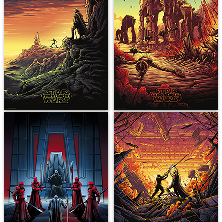Dan Mumford "Star Wars: The Last Jedi" Timed Edition SET