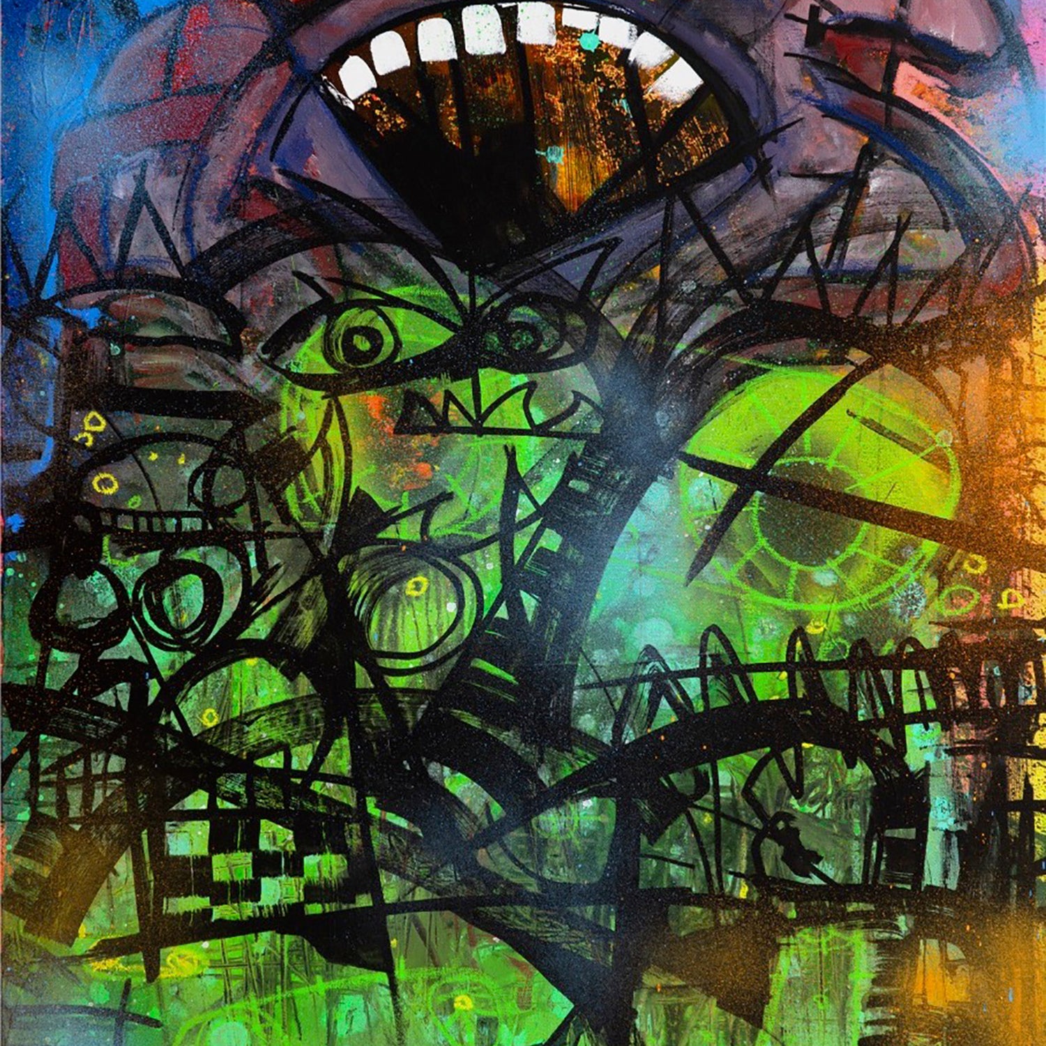 Joey Feldman "Santa Monica Pier at Night - Panel 3"
