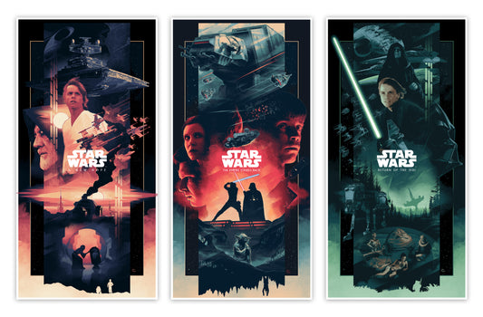 John Guydo "Original Star Wars Saga Triptych" AP SET