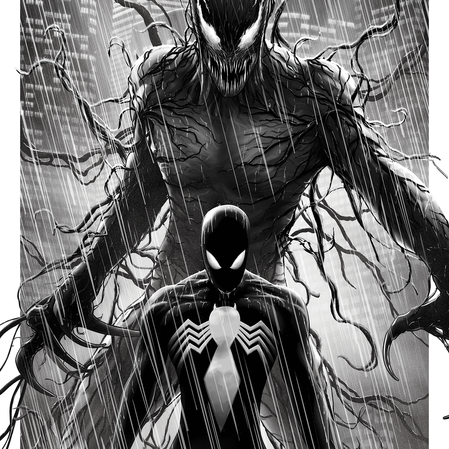 Ben Harman "Symbiote Spider-Man" B&W Variant