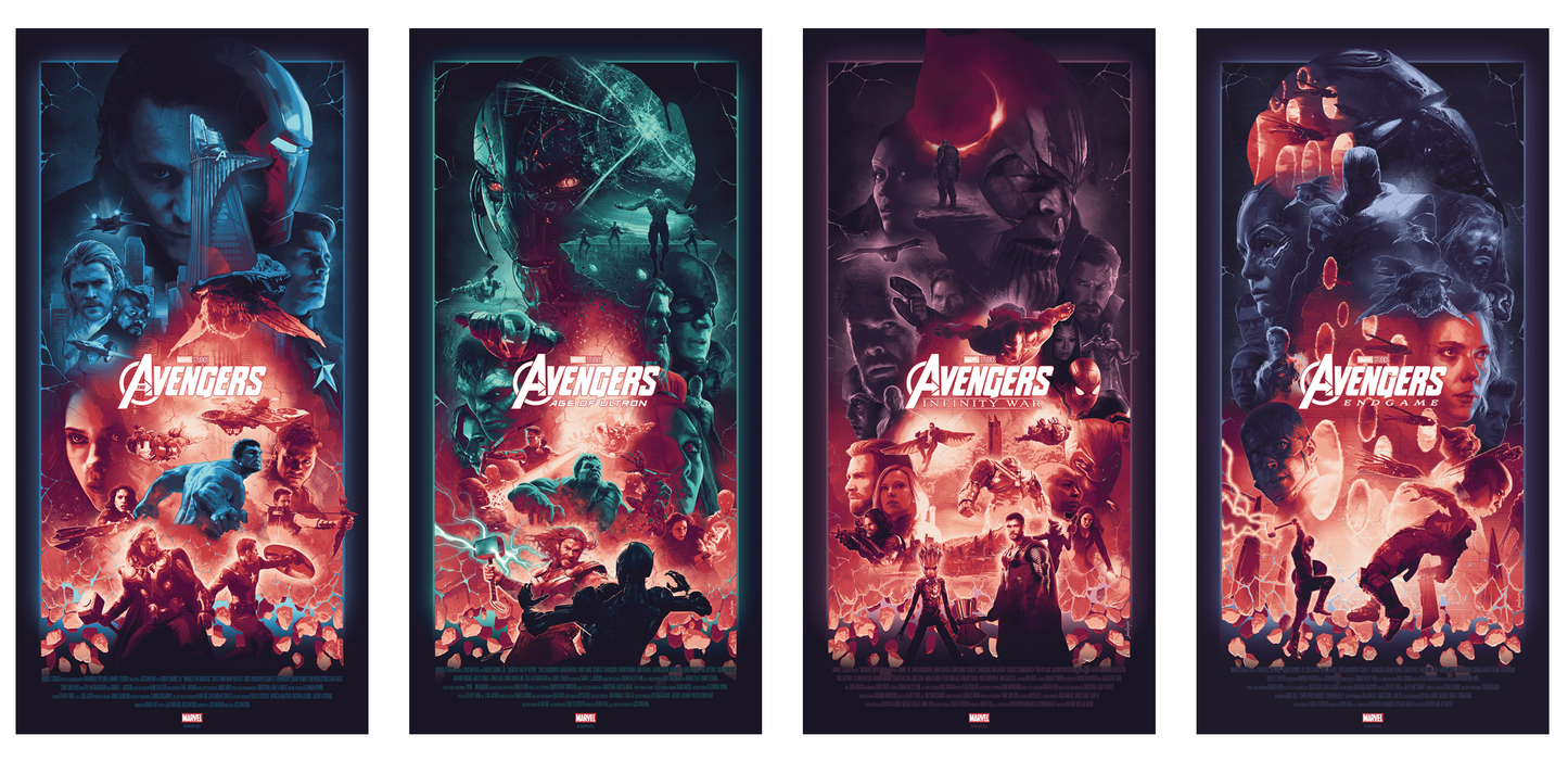 John Guydo "Avengers Infinity Saga" SET - Timed Edition